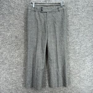 Banana Republic Dress Women 6 Gray Plaid High Rise Pleated Wool Lined Harrison